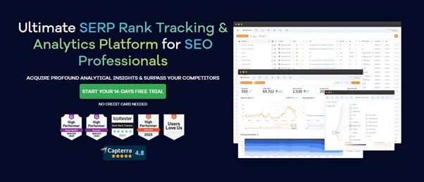 Best SERP Tracking software: AccuRanker home page